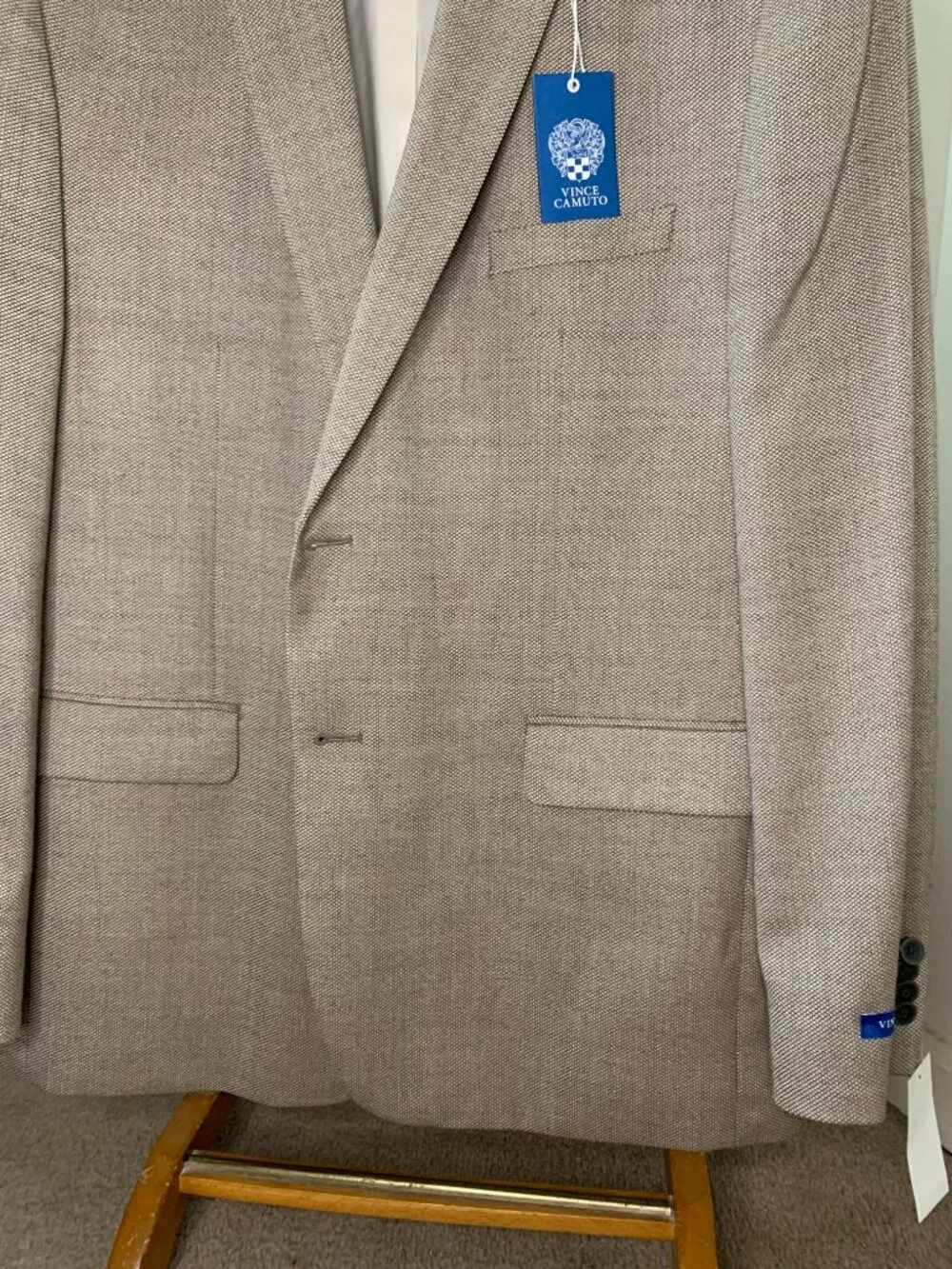 Vince Camuto Sportcoat Brown Neat Size 46R Brand New with Tags